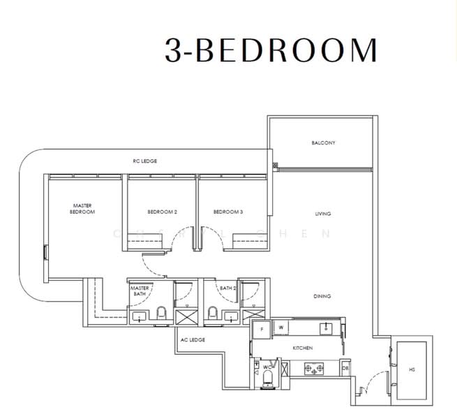 Chuan Park, 240 Lorong Chuan, 3 Bedrooms, 1,206 sqft, Condominium For Sale, by Cheryl Chen, 500142068 - PropertyGuru.com.sg