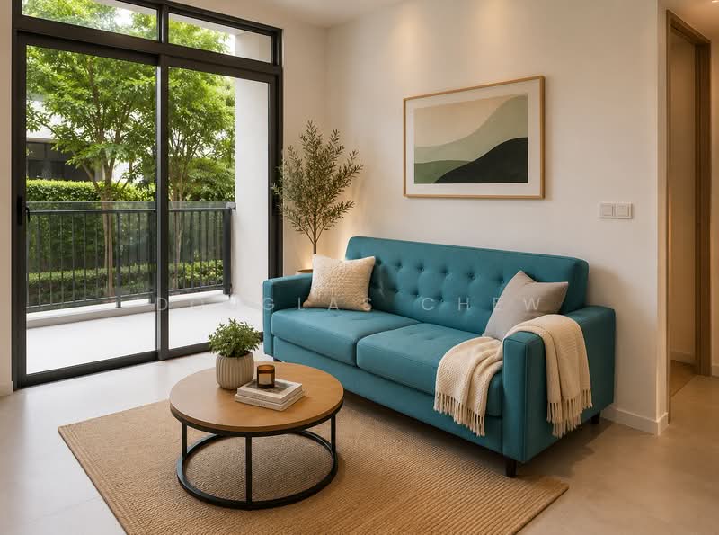 The Arden, 2 Phoenix Road, 2 Bedrooms, 657 sqft, Condominium For Rent, by Douglas Chew, 500142111 - Living Room - PropertyGuru.com.sg
