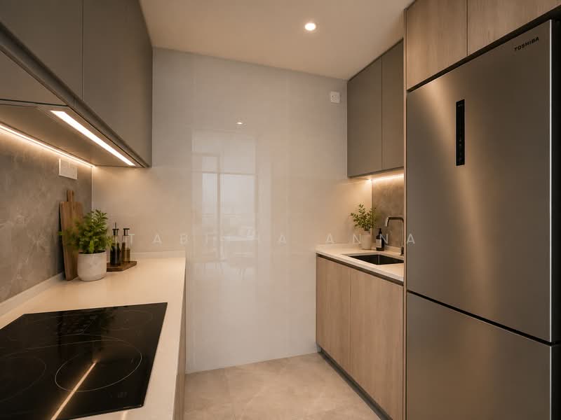 AMO Residence, 21 Ang Mo Kio Rise, 2 Bedrooms, 743 sqft, Condominium For Sale, by Tabitha Anna, 500142140 - Kitchen - PropertyGuru.com.sg