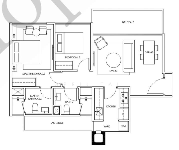 Waterwoods, Punggol Field Walk, 2 Bedrooms, 807 sqft, Executive Condominium For Sale, by April Tai, 500142215 - PropertyGuru.com.sg