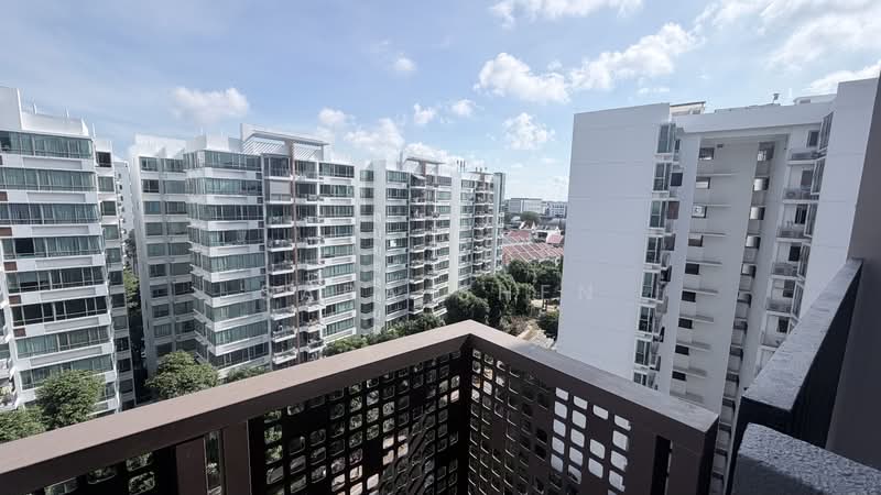 Sceneca Residence, Tanah Merah Kechil Link, 3 Bedrooms, 904 sqft, Condominium For Sale, by Sara Shen, 500142269 - Balcony - PropertyGuru.com.sg