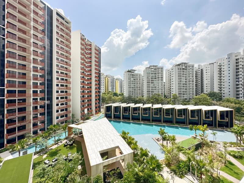 Riverfront Residences, 53 Hougang Avenue 7, 2 Bedrooms, 614 sqft, Condominium For Rent, by Evelyn Neo 梁慧雯, 500142273 - View from balcony and rooms - PropertyGuru.com.sg