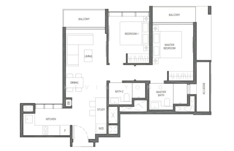 The Essence, 1 Chong Kuo Road, 2 Bedrooms, 818 sqft, Condominium For Sale, by Kevin Yong, 500142294 - PropertyGuru.com.sg