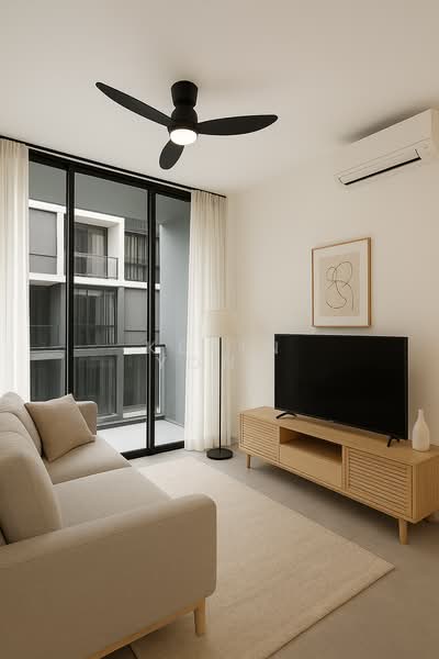 The Essence, 1 Chong Kuo Road, 2 Bedrooms, 818 sqft, Condominium For Sale, by Kevin Yong, 500142294 - Living Room - PropertyGuru.com.sg