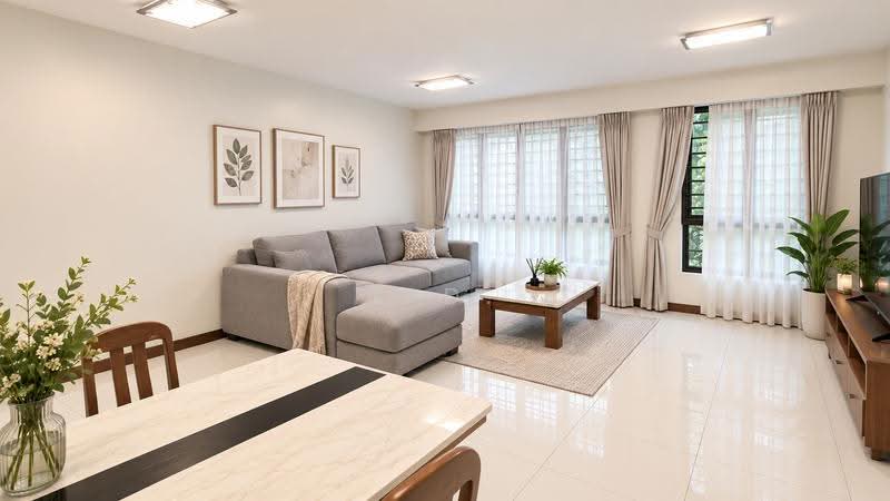 293C Compassvale Crescent, 293C Compassvale Crescent, Hougang / Punggol / Sengkang, 3 Bedrooms, 1,216 sqft, HDB Flat For Sale, by K.D. Wu, 500142305 - Living Room - PropertyGuru.com.sg