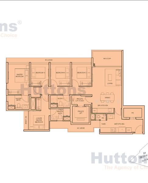 AMO Residence, 21 Ang Mo Kio Rise, 5 Bedrooms, 1,475 sqft, Condominium For Rent, by Jade Wu 吴嘉乐, 500142307 - PropertyGuru.com.sg