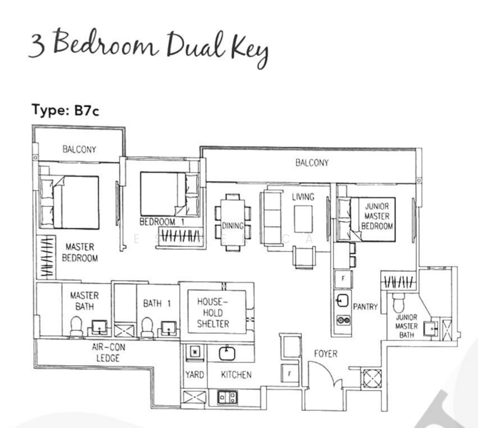 Watercolours, 25 Pasir Ris Link, 3 Bedrooms, 1,141 sqft, Executive Condominium For Sale, by Esther Cai, 500142333 - PropertyGuru.com.sg
