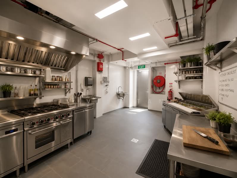 New Ground Floor Corner F&B | Sims Avenue, Geylang, Sims Avenue, Aljunied, 2,240 sqft, Food & Beverage For Rent, by Vivien Tan, 500142383 - Kitchen - CommercialGuru.com.sg