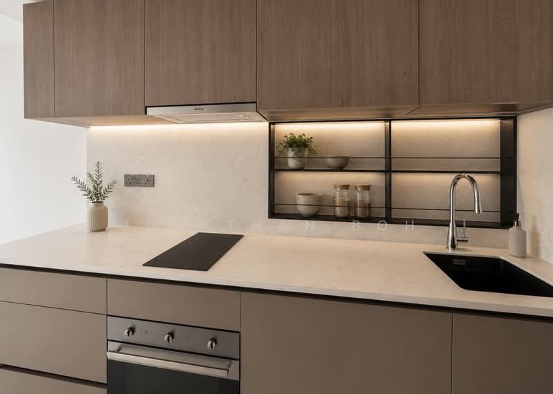 Sceneca Residence, 26 Tanah Merah Kechil Link, 2 Bedrooms, 753 sqft, Condominium For Rent, by Jonathan Boh, 500142463 - Kitchen - PropertyGuru.com.sg