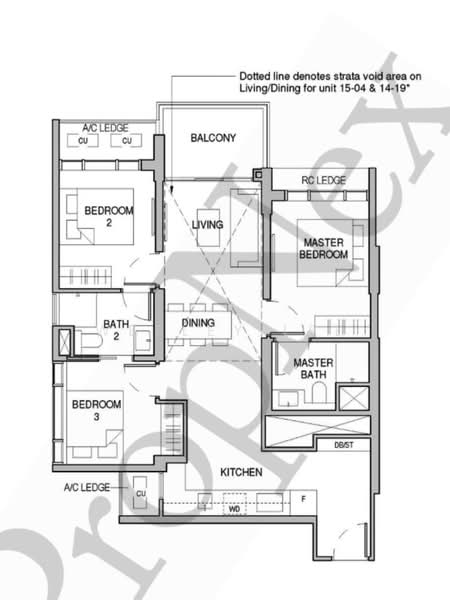 Sceneca Residence, Tanah Merah Kechil Link, 3 Bedrooms, 904 sqft, Condominium For Rent, by Wesley Lee, 500142506 - PropertyGuru.com.sg