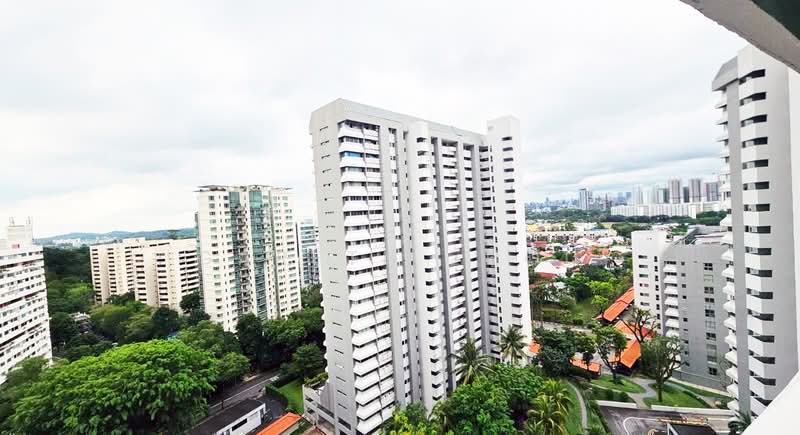 🌿 Ridgewood 4BR Family Home Near Henry Park and One North / Dover, , 3 Bedrooms, 1,744 sqft, Condominium For Rent, by Gareth Zhou, 500142514 - Balcony View - PropertyGuru.com.sg