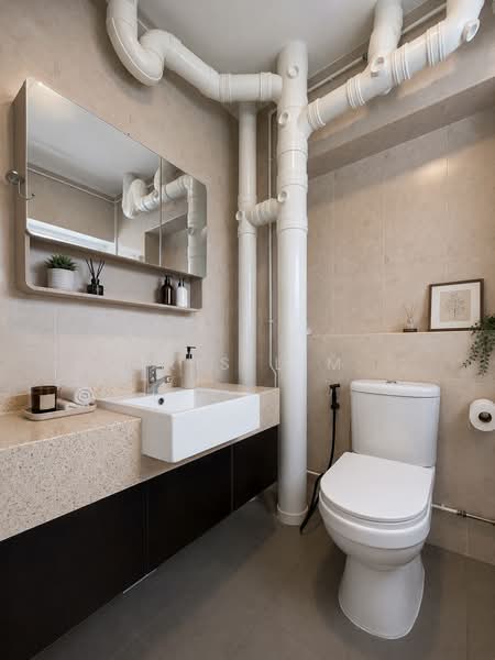 443 Choa Chu Kang Avenue 4, 443 Choa Chu Kang Avenue 4, 3 Bedrooms, 969 sqft, HDB Flat For Sale, by Iris Lim, 500142522 - Master Bathroom - PropertyGuru.com.sg