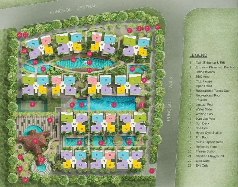 A Treasure Trove, 66 Punggol Walk, 4 Bedrooms, 1,335 sqft, Condominium For Sale, by Lawden Tan, 500142653 - Exterior - PropertyGuru.com.sg