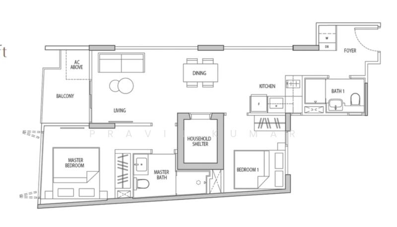 Ocho, , 2 Bedrooms, 700 sqft, Condominium For Sale, by Pravin Kumar, 500142676 - PropertyGuru.com.sg