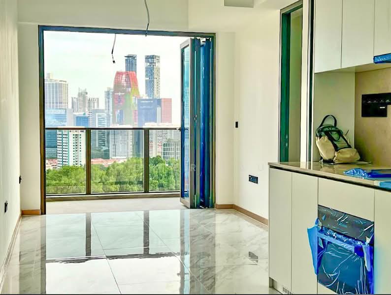 High Floor 1 bedroom with MBS views and quiet SE facing, , 1 Bedroom, 495 sqft, Condominium For Sale, by Homer Lau, 500142689 - Kitchen - PropertyGuru.com.sg