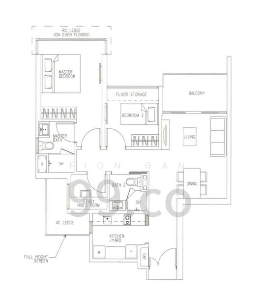 H2O Residences, 32 Fernvale Link, 2 Bedrooms, 883 sqft, Condominium For Sale, by Fion Gan, 500142695 - PropertyGuru.com.sg
