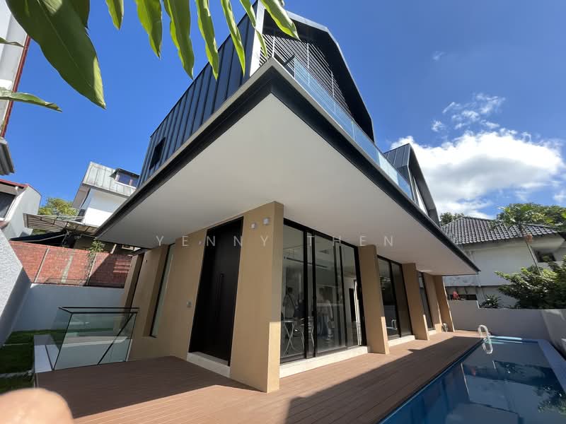 Modern new house near international school dulwich, pool, lift, , 6 Bedrooms, 7,638 sqft, Detached House For Rent, by Yenny Then, 500142731 - Exterior - PropertyGuru.com.sg