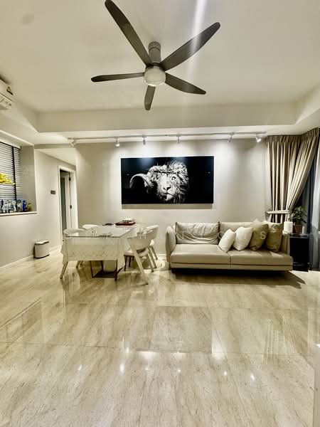 Caribbean at Keppel Bay, 46 Keppel Bay Drive, 2 Bedrooms, 883 sqft, Condominium For Sale, by Joey Huttons, 500142833 - Living Room - PropertyGuru.com.sg