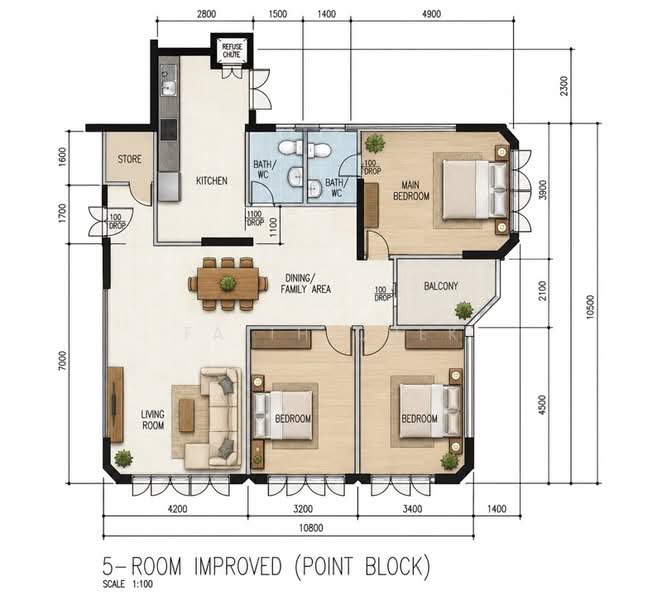 116 Jurong East Street 13, , 3 Bedrooms, 1,291 sqft, HDB Flat For Sale, by Faith Quek, 500142918 - PropertyGuru.com.sg