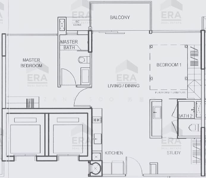 Watertown, 71 Punggol Central, 2 Bedrooms, 807 sqft, Condominium For Rent, by Zane Soo 苏昱能, 500143030 - PropertyGuru.com.sg