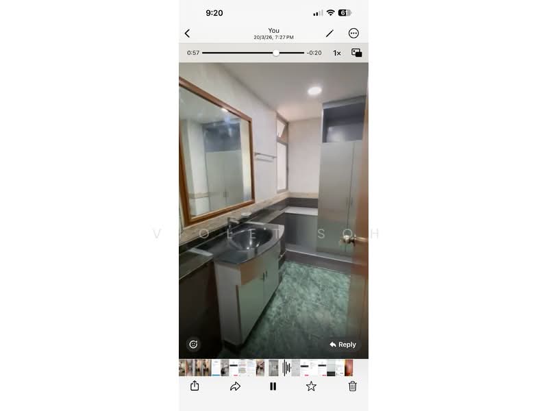 The Florida, 78 Hougang Avenue 7, 3 Bedrooms, 1,227 sqft, Condominium For Rent, by Violet Soh, 500143058 - Bathroom - PropertyGuru.com.sg