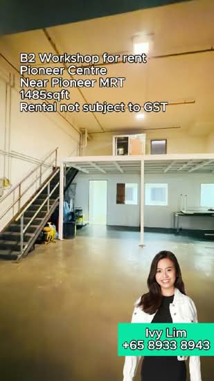 Pioneer Centre, 1 Soon Lee Street, 1,485 sqft, Factory / Workshop (B2) For Rent, by Ivy Lim, 500143083 - CommercialGuru.com.sg