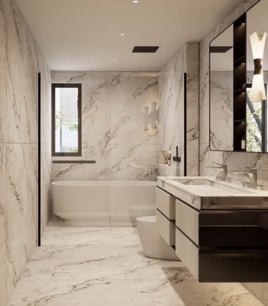 Brand New! Lowest Quantum in District 15! Inter-Terrace, Dido Street / Dafne Street, 5 Bedrooms, 4,263 sqft, Terraced House For Sale, by Jocelyn Tan, 500143086 - Bathroom - PropertyGuru.com.sg
