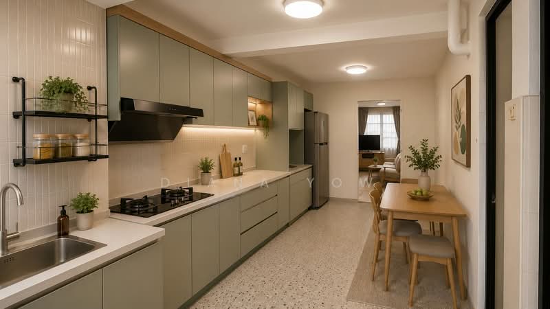 53 Lorong 5 Toa Payoh, 53 Lorong 5 Toa Payoh, 3 Bedrooms, 732 sqft, HDB Flat For Sale, by Diana Yow, 500143623 - Kitchen - PropertyGuru.com.sg