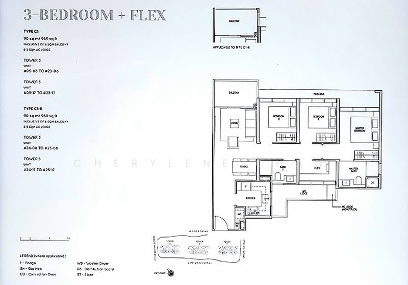 Lentor Modern, Lentor Central, 3 Bedrooms, 969 sqft, Condominium For Sale, by Cherylene Chan, 500143644 - PropertyGuru.com.sg