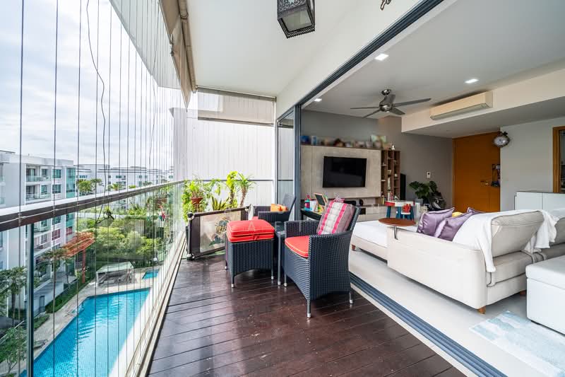 The Gale, Flora Road, 3 Bedrooms, 1,356 sqft, Condominium For Rent, by Wirdayu Binte Safie, 500143711 - Balcony - PropertyGuru.com.sg