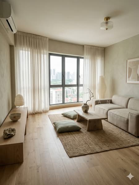 Tanglin View, 150 Prince Charles Crescent, 3 Bedrooms, 1,249 sqft, Condominium For Sale, by Lynette Tan, 500143860 - Living Room - PropertyGuru.com.sg