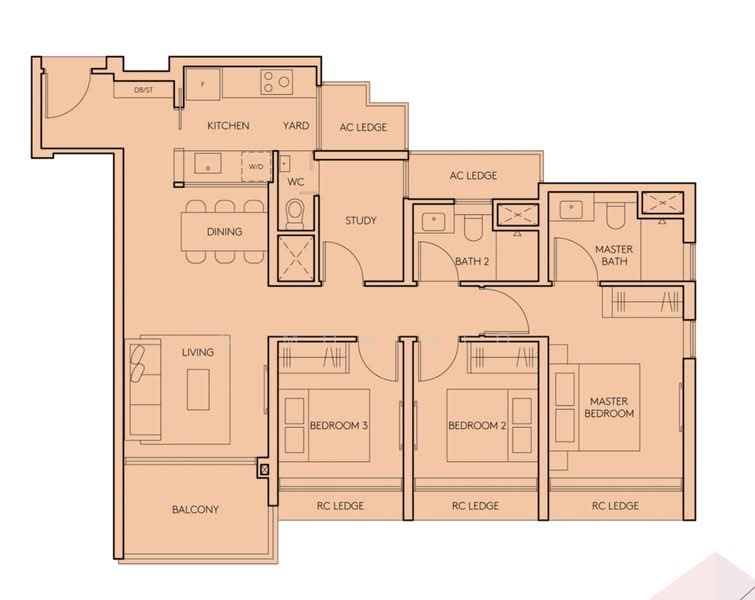 AMO Residence, 21 Ang Mo Kio Rise, 3 Bedrooms, 1,044 sqft, Condominium For Rent, by Simon Neo, 500143870 - PropertyGuru.com.sg
