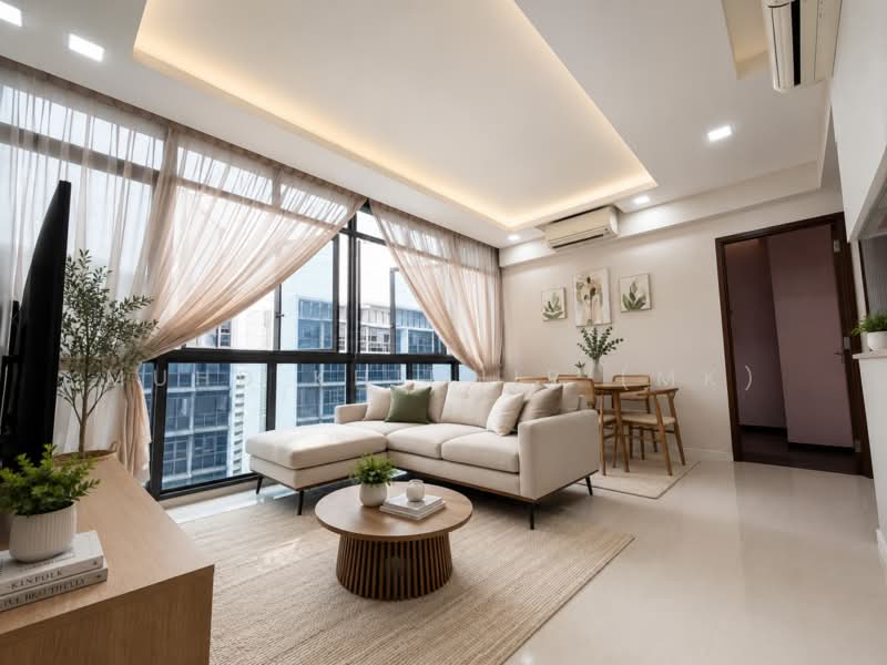3+1 Full Private Condo! Near Chongfu! Very High Floor! Sky View! Near Mall! Efficient Layout!, , 3 Bedrooms, 915 sqft, Condominium For Sale, by Muhd Khidhir (MK), 500143981 - Living Room - PropertyGuru.com.sg