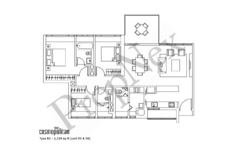 The Cosmopolitan, 200 Kim Seng Road, 3 Bedrooms, 1,324 sqft, Condominium For Rent, by Ivor Tan, 500143988 - PropertyGuru.com.sg