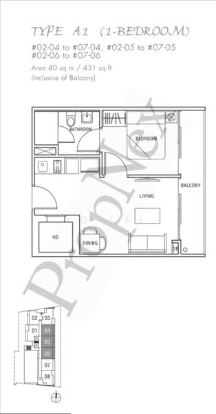 Melosa, 28 Lorong 28 Geylang, 1 Bedroom, 431 sqft, Condominium For Sale, by YQ Lai, 500144019 - PropertyGuru.com.sg