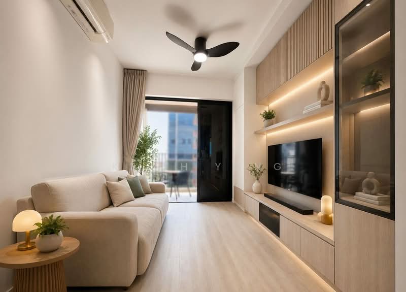 Riverfront Residences, 41 Hougang Avenue 7, 1 Bedroom, 517 sqft, Condominium For Sale, by Keith Yong, 500144034 - Living Room - PropertyGuru.com.sg