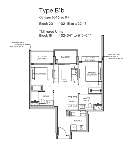 Hudson Place Residences, , 2 Bedrooms, 646 sqft, Condominium For Sale, by Jenny Magdalene, 500144048 - PropertyGuru.com.sg