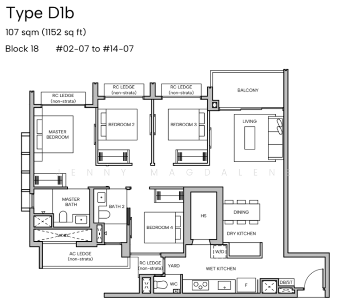 Hudson Place Residences, , 4 Bedrooms, 1,152 sqft, Condominium For Sale, by Jenny Magdalene, 500144128 - PropertyGuru.com.sg
