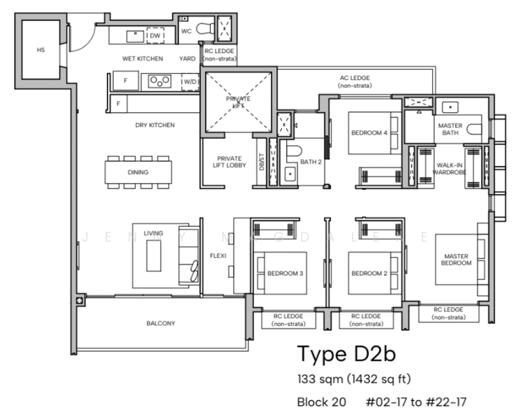 Hudson Place Residences, , 4 Bedrooms, 1,152 sqft, Condominium For Sale, by Jenny Magdalene, 500144128 - PropertyGuru.com.sg