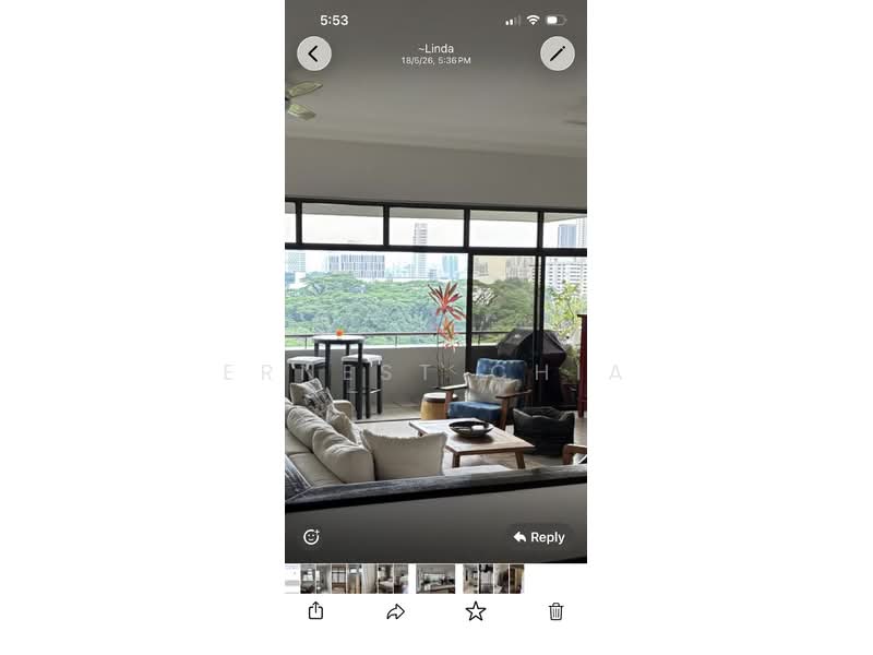 Leighwoods, 37 Mount Sinai Rise, 3 Bedrooms, 2,217 sqft, Condominium For Rent, by Ernest Chia, 500144130 - Balcony - PropertyGuru.com.sg