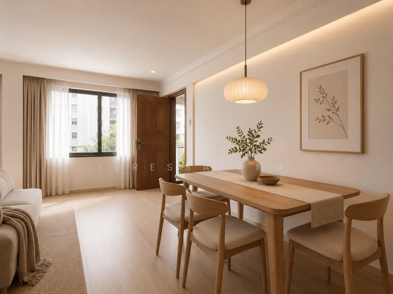 646 Yishun Street 61, 646 Yishun Street 61, Sembawang / Yishun, 3 Bedrooms, 1,119 sqft, HDB Flat For Sale, by Teressa Ong, 500144145 - Dining space (AI illustration) - PropertyGuru.com.sg