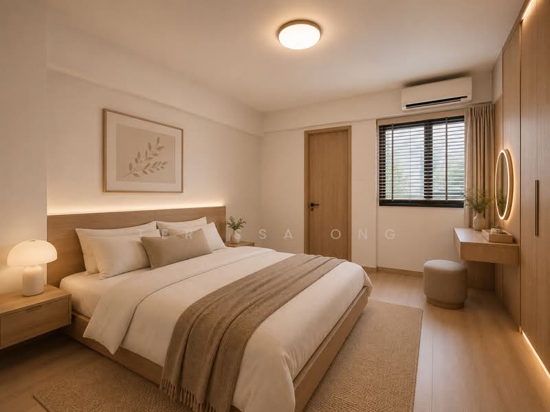 646 Yishun Street 61, 646 Yishun Street 61, Sembawang / Yishun, 3 Bedrooms, 1,119 sqft, HDB Flat For Sale, by Teressa Ong, 500144145 - Master Bedroom (AI illustration) - PropertyGuru.com.sg