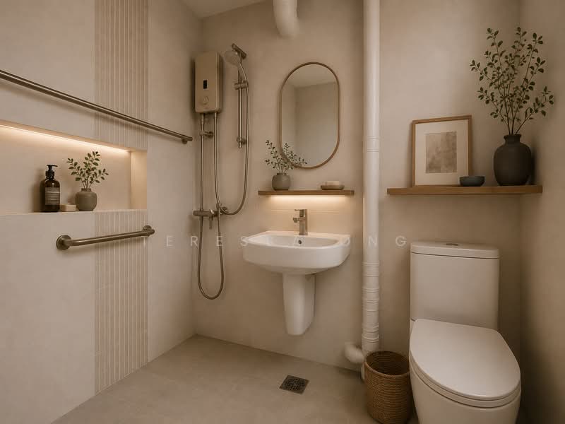646 Yishun Street 61, 646 Yishun Street 61, Sembawang / Yishun, 3 Bedrooms, 1,119 sqft, HDB Flat For Sale, by Teressa Ong, 500144145 - Master Room Bathroom - PropertyGuru.com.sg
