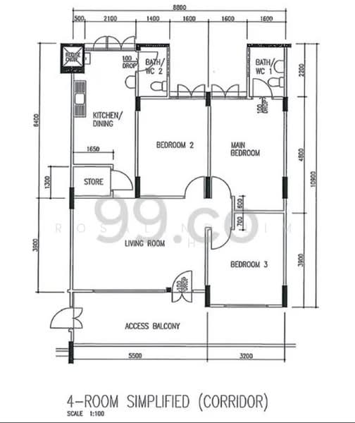 49 Hoy Fatt Road, 49 Hoy Fatt Road, 3 Bedrooms, 904 sqft, HDB Flat For Rent, by Rosalind Lim L H, 500144151 - PropertyGuru.com.sg