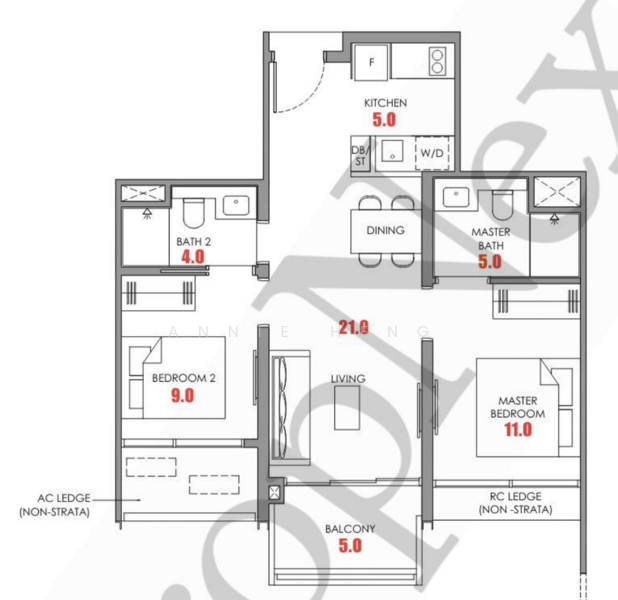 Narra Residences, 50 Dairy Farm Walk, 2 Bedrooms, 646 sqft, Condominium For Sale, by Annie Heng, 500144210 - PropertyGuru.com.sg