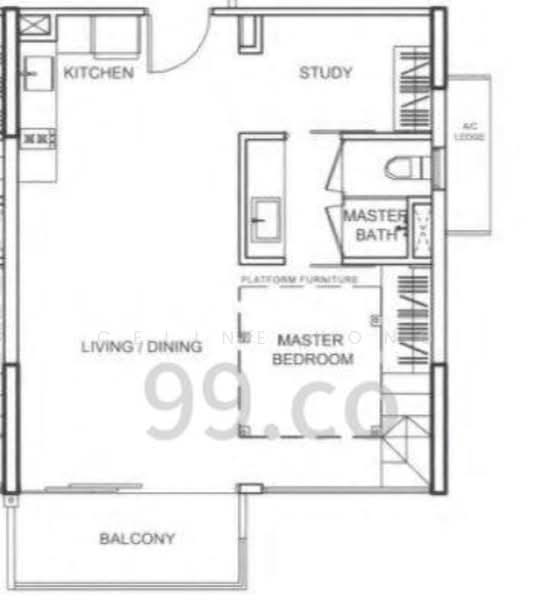 Watertown, , 1 Bedroom, 603 sqft, Condominium For Sale, by Celine Kong, 500144216 - PropertyGuru.com.sg