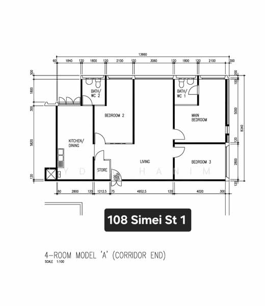 108 Simei Street 1, 108 Simei Street 1, 3 Bedrooms, 1,119 sqft, HDB Flat For Sale, by Lydia Hanim, 500144257 - PropertyGuru.com.sg