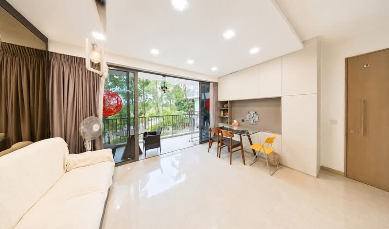 Waterwoods, Punggol Field Walk, 2 Bedrooms, 807 sqft, Executive Condominium For Sale, by Audrey Soo, 500144326 - Living Room - PropertyGuru.com.sg