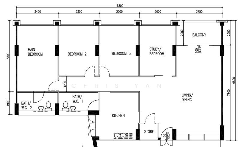 456 Pasir Ris Drive 4, , 3 Bedrooms, 1,539 sqft, HDB Flat For Sale, by Chris Yan, 500144348 - PropertyGuru.com.sg