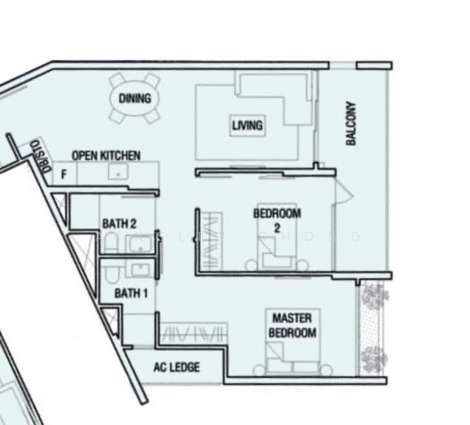 The Crest, 101 Prince Charles Crescent, 2 Bedrooms, 872 sqft, Condominium For Rent, by Ainsley Chong Chong, 500144400 - PropertyGuru.com.sg